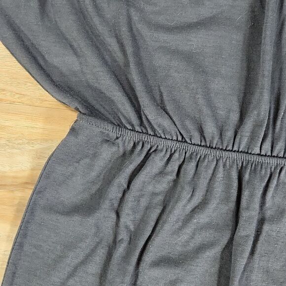 🔹️L8teR Gray Sheer Butterfly Backed Dress Small - Picture 10 of 14
